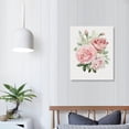 thumbnail image 3 of COMIO  Pink rose Canvas Painting Flower Wall Art,Modern Wall Decor Bathroom Living Room Girls Bedroom, 3 of 4
