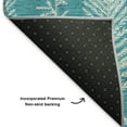 thumbnail image 5 of Addison Rugs Mayfield Premium Machine Washable Transitional Holiday Teal Rectangle Rug, 10' x 14', 5 of 7