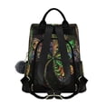 thumbnail image 2 of DIXRUYEE Travel Backpack Casual Bag Fashion Fractal Four-leaf Clover Printed, 2 of 7