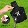 thumbnail image 4 of Haosy Black Golf Mallet Putter Cover Strong Magnetic Leather Golf Club Headcover Closure, 4 of 7