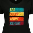 thumbnail image 4 of Inktastic Eat Sleep Anime Repeat Women's Plus Size T-Shirt, 4 of 5