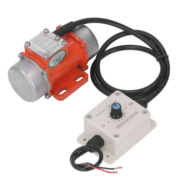 Electric Vibrating Motor, 30W 4000RPM Adjustable Exciting Force Brushless DC Vibration Motor with Speed Controller for Mining Metallurgy Coal Electric Power