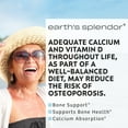 thumbnail image 4 of Earth's Splendor Calcium & Vitamin D 600mg Bone Health Supplement, 120 Tablets, 4 of 8