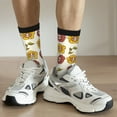 thumbnail image 6 of Pofeuu Sunflowers And Skull Print Crew Socks, Adult Running Hiking Socks for Youth and Adult, 6 of 6