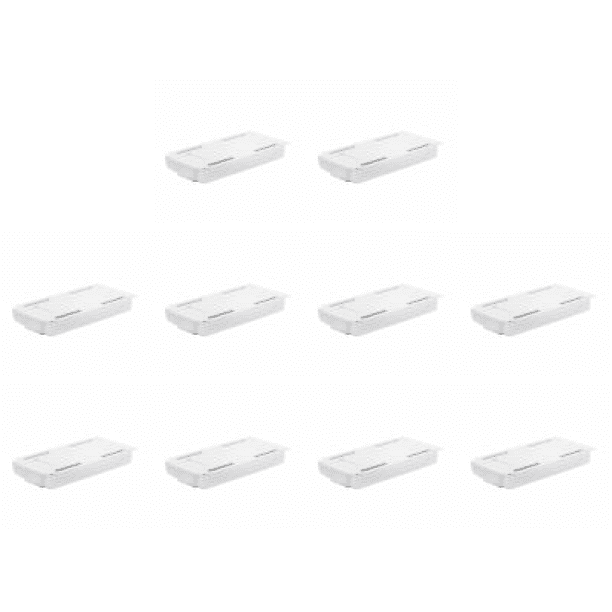 Cajón Mesa Caja Almacenamiento ABS Debajo Del Escritorio Bandeja Organizadora Papelería (Blanco S)