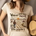 thumbnail image 4 of Patriotic Scripture Shirt for Adults, Where the Spirit of the Lord Is Graphic Tee, Natural, S, 4 of 6