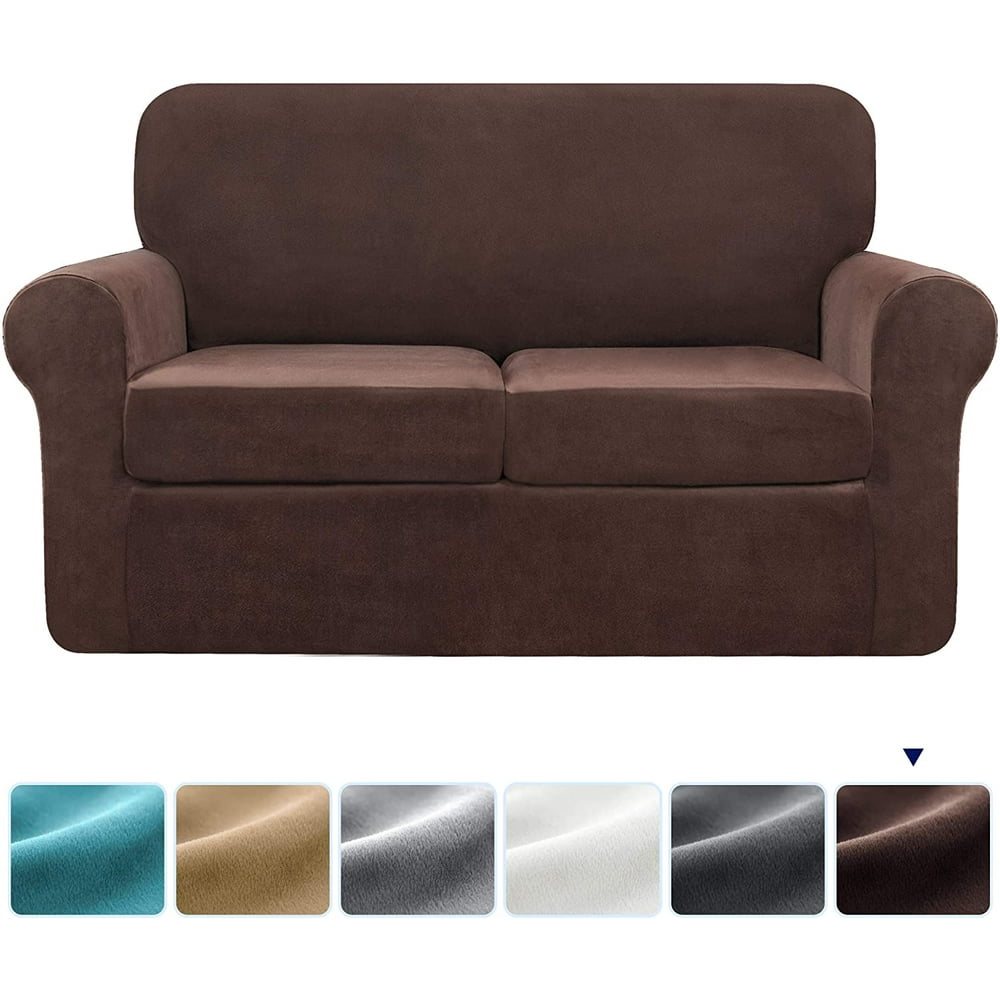Subrtex 3pieces Velvet High Stretch Washable Individual Cushion