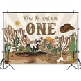 thumbnail image 2 of Western First Birthday Backdrop How The West was One Cowboy First Rodeo Birthday Party Decoration Wild West Country Western Background Banner, 2 of 4