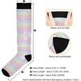 thumbnail image 4 of GZHJMY High Elasticity Compression Socks, High Knee Socks Adult Universal Leisure Relieve Fatigue,Spring Summer Travel Daily with Running (1 Pair), 4 of 7