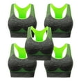 thumbnail image 1 of Timegard 5pc Racerback Bras for Women Sports Bras Low Impact Wireless High Support Breathable Workout Bras, 1 of 6
