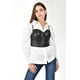 thumbnail image 1 of Top corset efecto piel Roman Fashion /Juvenil, 57410 (Negro) negro CH, 1 of 6