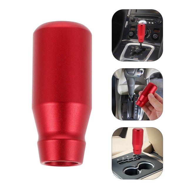 WHAMVOX Pomo Para De De Automóvil Rojo Aluminio Duradero Con Instalación Sin Herramientas