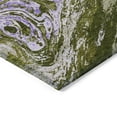 thumbnail image 4 of HomeRoots 602651 9 x 12 ft. Olive Green, Purple & Beige Abstract Washable Indoor & Outdoor Rectangle Area Rug, 4 of 5