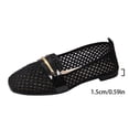 thumbnail image 4 of SuTry Women's Flat Shoes Mesh Slip On Square Toe Breathable Lightweight Comfortable Casual Walking Office Daily Wear(37), 4 of 9