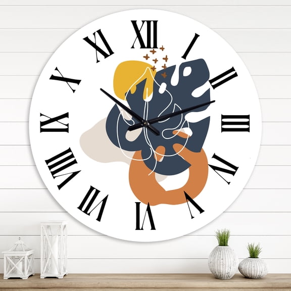 Designart 1 in Modern,Contemporary Wall Clock