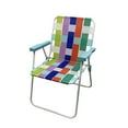 thumbnail image 2 of Mainstays Folding Beach Web Fabric Chair, Multicolor, 2 of 7