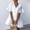 White, variant on Babysbule 2022 Dresses for Women Clearance Women's Fashion Casual Short Sleeve Ruffle Solid Color V-Neck Loose Dress