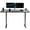 Black, variant on VIVO Electric Dual Motor 71” x 30” Standing Desk, Dark Walnut Top, Black Frame