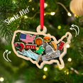 thumbnail image 4 of United States National Shaker Ornament, Personalized USA Map Ornament 2025, Travel Souvenir Gifts for Travelers Across America, Landmark & U.S. Culture Ornaments with Custom Name, 4 of 5