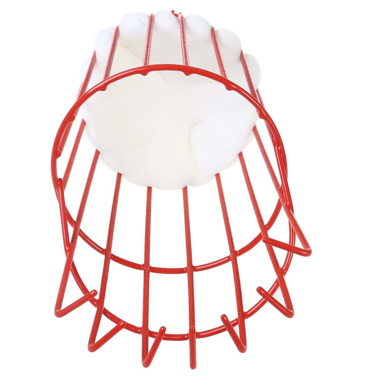 Melantax Fruit Picking Basket Fresh Oranges Apples Plums Pears Peaches Fit Broomstick (Red)