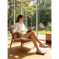 thumbnail image 6 of HOBIBEAR Women's Leather Loafers|Slip On Wide Toe Box Comfortable Barefoot Flats, 6 of 6