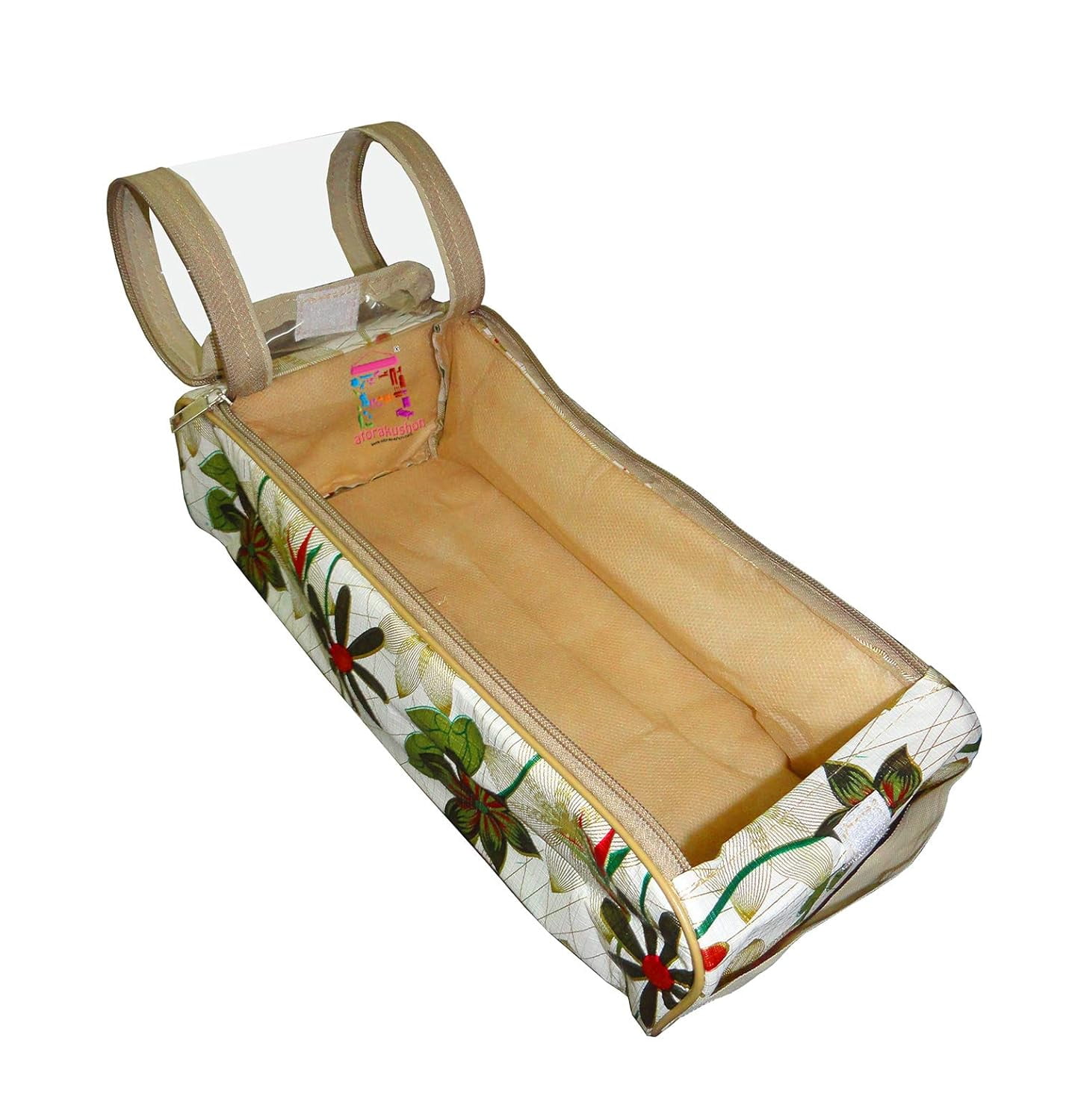 atorakushon Flower Print, Shoe Cover Travelling Shoe Storage Bag/Storage Footwear Organiser Pouch Shoe Bag (Pack of 3)