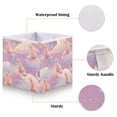 thumbnail image 3 of Cabinet Storage Basket 15.75x10.63x6.96 Inches Storage Box Foldable, Storable and Easy to Assemble ，Open Home Storage Bins ，Closet Storage Bins Pink Dog, 3 of 8