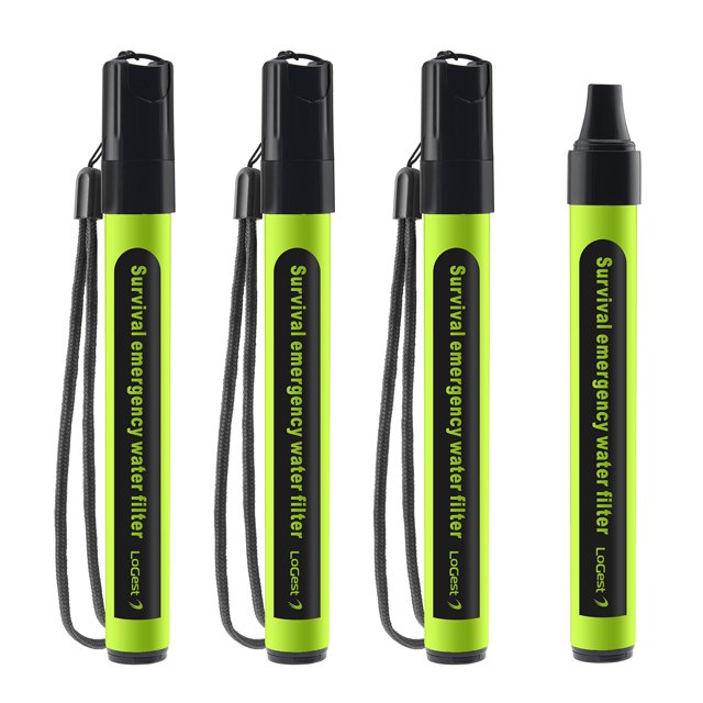Filtro de agua Straw Logest Portable Personal, paquete de 4