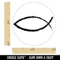 thumbnail image 2 of Ichthys Fish Christian Sketch Rubber Stamp for Scrapbooking Crafting Stamping - Mini 1/2 Inch, 2 of 7