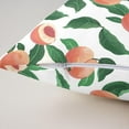 thumbnail image 6 of Kawaii Fresh Peaches Throw Pillow Covers Cute Fruit Pillow Covers for Home Sofa Bed Couch for Kids Cartoon Peach Cushion Covers Green Leaf and Pink Peach Pillowcases, 16X16 Inches Set of 2, 6 of 6
