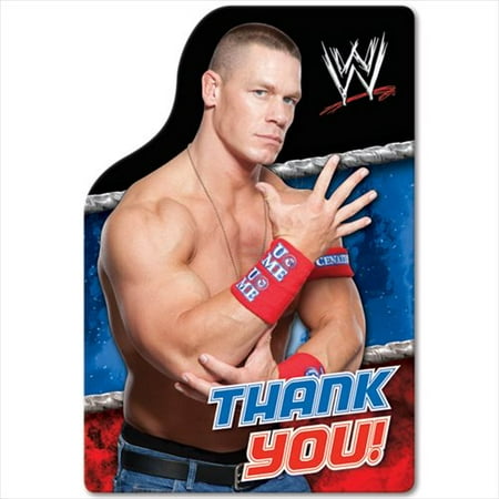 - WWE Wrestling Thank You Note Set w/ Envelopes (8ct)