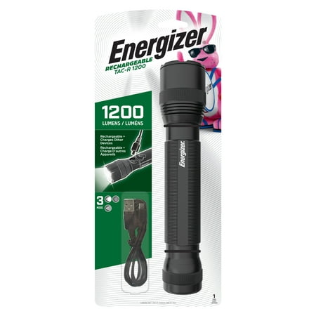 UPC 039800137777 product image for Energizer TAC R 1200 Rechargeable Tactical Flashlight  1200 Lumens  IPX4 Water R | upcitemdb.com