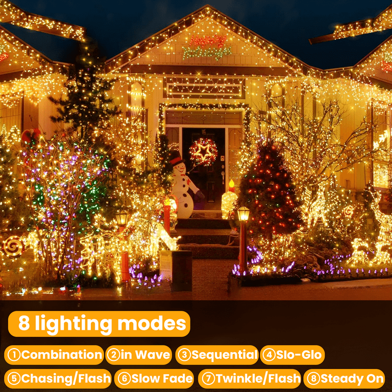 InnOrca 52.5ft 160LED Christmas String Lights Battery Operated