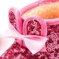thumbnail image 3 of Owordtank Girl's Warm Winter Sequin Waterpoof Outdoor Snow Warm Fur Lined Outdoor Boots, 3 of 5