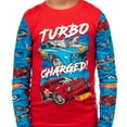 thumbnail image 3 of Hot Wheels Pajamas Boys' Turbo Charged Tight Fit 2-Piece Sleep Set, 3 of 6