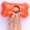 Orange, variant on Bone-Shaped Dog Poop Bag Dispenser, Creative Portable Waste Bag Holder for Leash,Convenient Refillable Poop Bag Carrier for Outdoor Walking