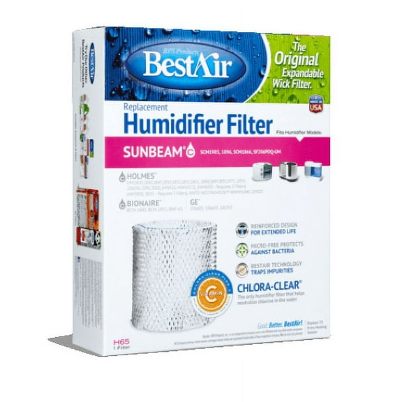 Best Air H65-PDQ-4 Replacement Humidifier Wick Filter
