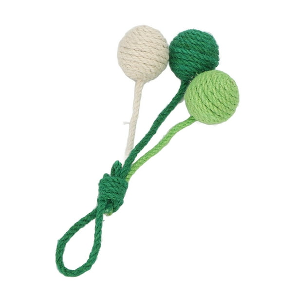 Bola De Gato De Sisal, Juguete Colorido De Bola De Gato, Decoración Interactiva, Bolas De 3 Colores Para Interior