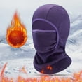 thumbnail image 2 of Bosanter Kids Balaclava Face Mask, Winter Hat Face Warmer for Cold Weather Ski Mask for Boys Girls 3-6 Years, Dark Purple, 2 of 7