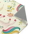 thumbnail image 2 of Cute Unicorns and Rainbows Area Rug, 2 of 3