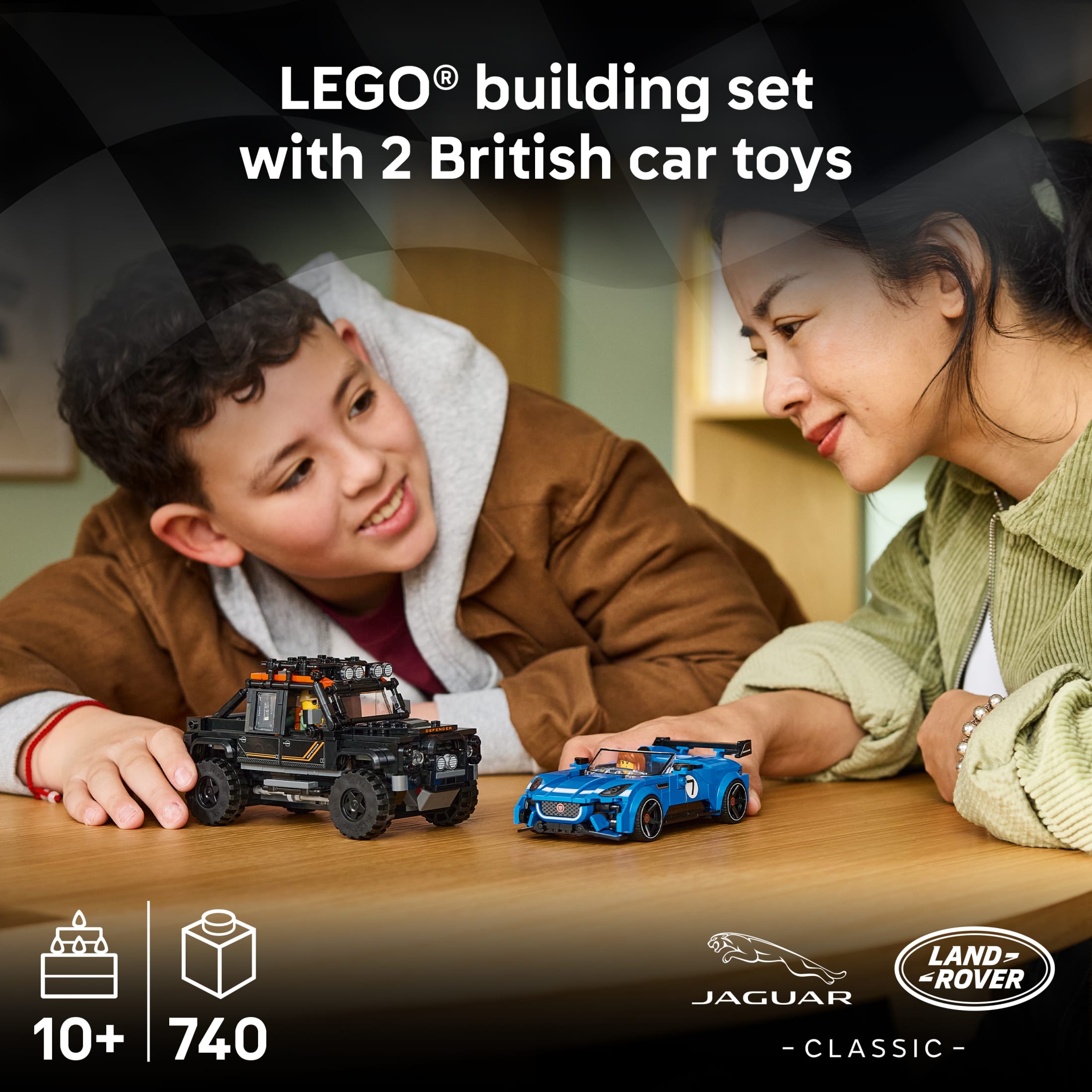 LEGO Speed Champions Jaguar Project 7 y Land Rover Defender - Juguete de Construcción para Niños y Niñas, Mayores de 10 Años - Auto de Juguete para Niños - Características Detalladas - Regalo para Cumpleaños - 77264 3