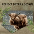 thumbnail image 4 of License Plate,Two Highland Cows with Flowers Decorative Front,Personalized Stainless Steel License Plate Cover For Men Women,12.2" X 6.2", 4 of 7