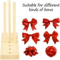 thumbnail image 5 of Bow Maker for Ribbon and Wreath, Wooden Bow Making Tool for Christmas Bows Gift Wrapping Wreath Bows Trims Decorations Hair Bows Party Decor, 5 of 8