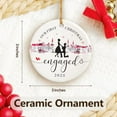 thumbnail image 2 of NewEleven Engaged Ornament First Christmas Engaged 2025, Ceramic Holiday Keepsake, Ornament Gift for Engaged Couple, 2 of 7