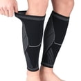 thumbnail image 3 of 1 Pce Hommes Femmes Housse de Manchon de Jambe Inférieure Antidérapante Compression Tricotée Protecteur Extérieur Course Basketball Accessoires de Sport, 3 of 8