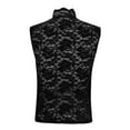 thumbnail image 4 of ZQGJB Lace Cami Tank Tops for Women Casual Summer Flared Sleeveless High Neck Basic Shirts Trendy Camisole Vest Black S, 4 of 8