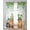 Green Gold, variant on St. Patrick's Day Sheer Curtains 39 Inch Length 2 Panels Set for Living Room/Bedroom, Green Lucky Shamrocks Harp Beer Black Kitchen Curtains Grommet Semi-Sheer Curtains Window Treatments 27.5"x39"x2