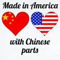 thumbnail image 2 of CafePress - Made In America With Chinese Parts Body Suit - Baby Light Bodysuit, Size Newborn - 24 Months, 2 of 4