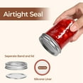 thumbnail image 3 of Small Mason Jars 8 oz 6Pcs, Half Pint Regular Mouth Mason Jar with Lids and Seal Bands, Glass Canning Jars for Jam, Jelly, Spice, Meal Prep, Honey, Shower Wedding Favors, DIY Candles Decor, 3 of 8