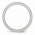 thumbnail image 2 of Solid Stainless Steel 5mm Matte Brushed Finish Plain Classic Wedding Band Ring Comfort-Fit Size 6.5, 2 of 7